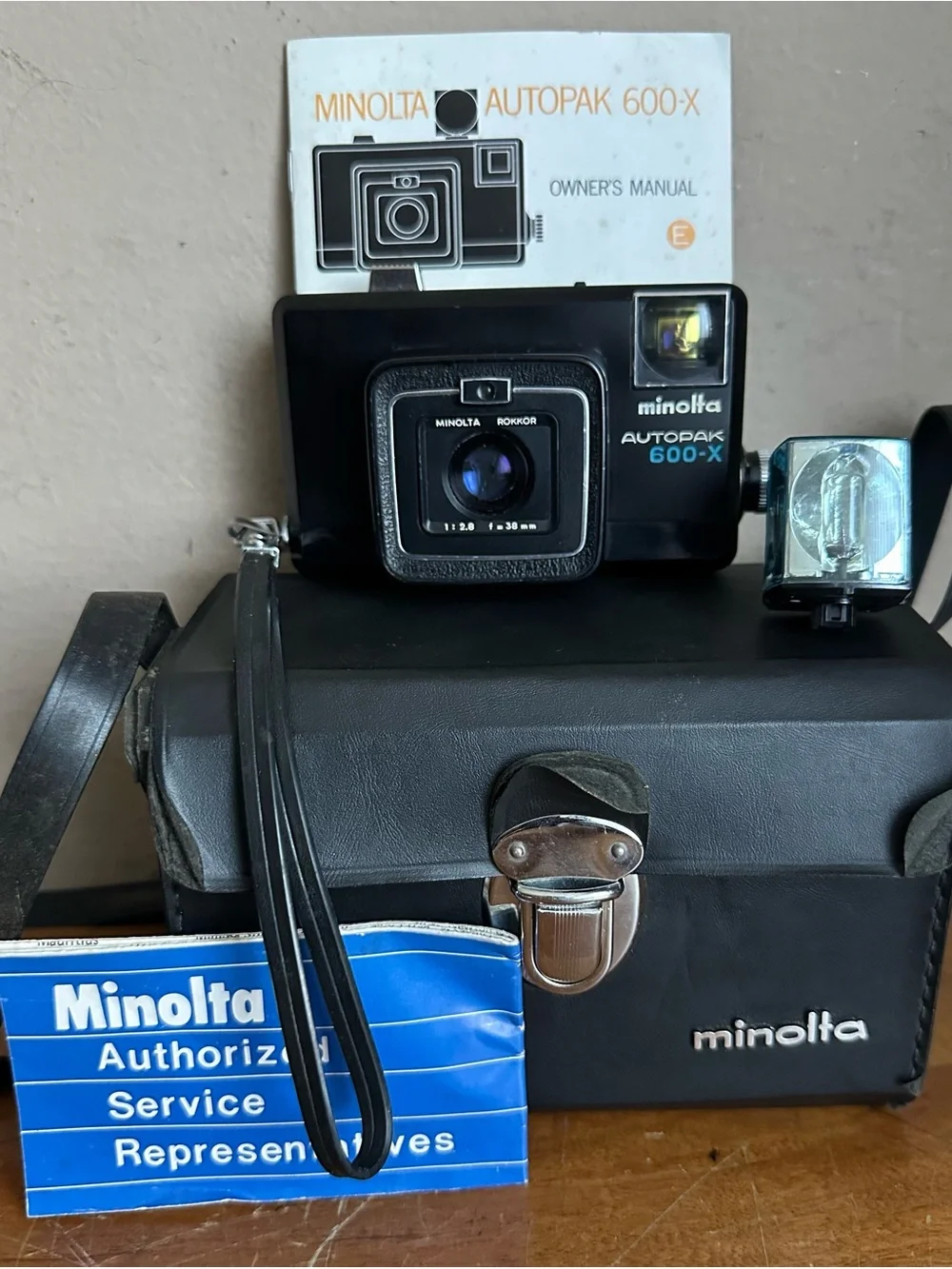 Minolta Autopak 600-X 126mm Film Compact Camera w/ 38mm ROKKOR Lens